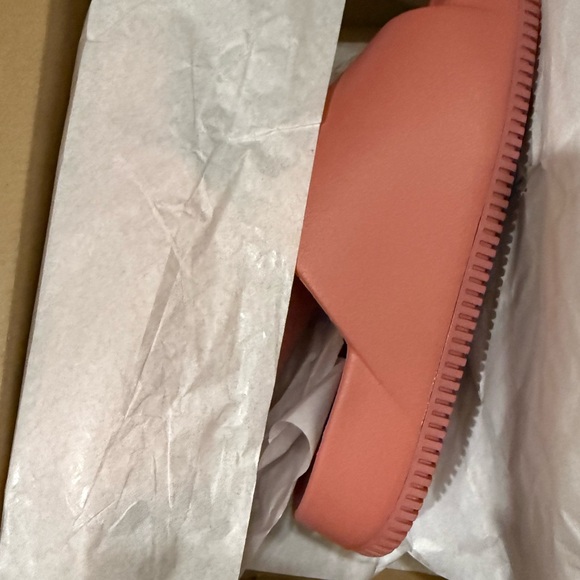Nike Calm Slide in Canyon Orange - Picture 1 of 2